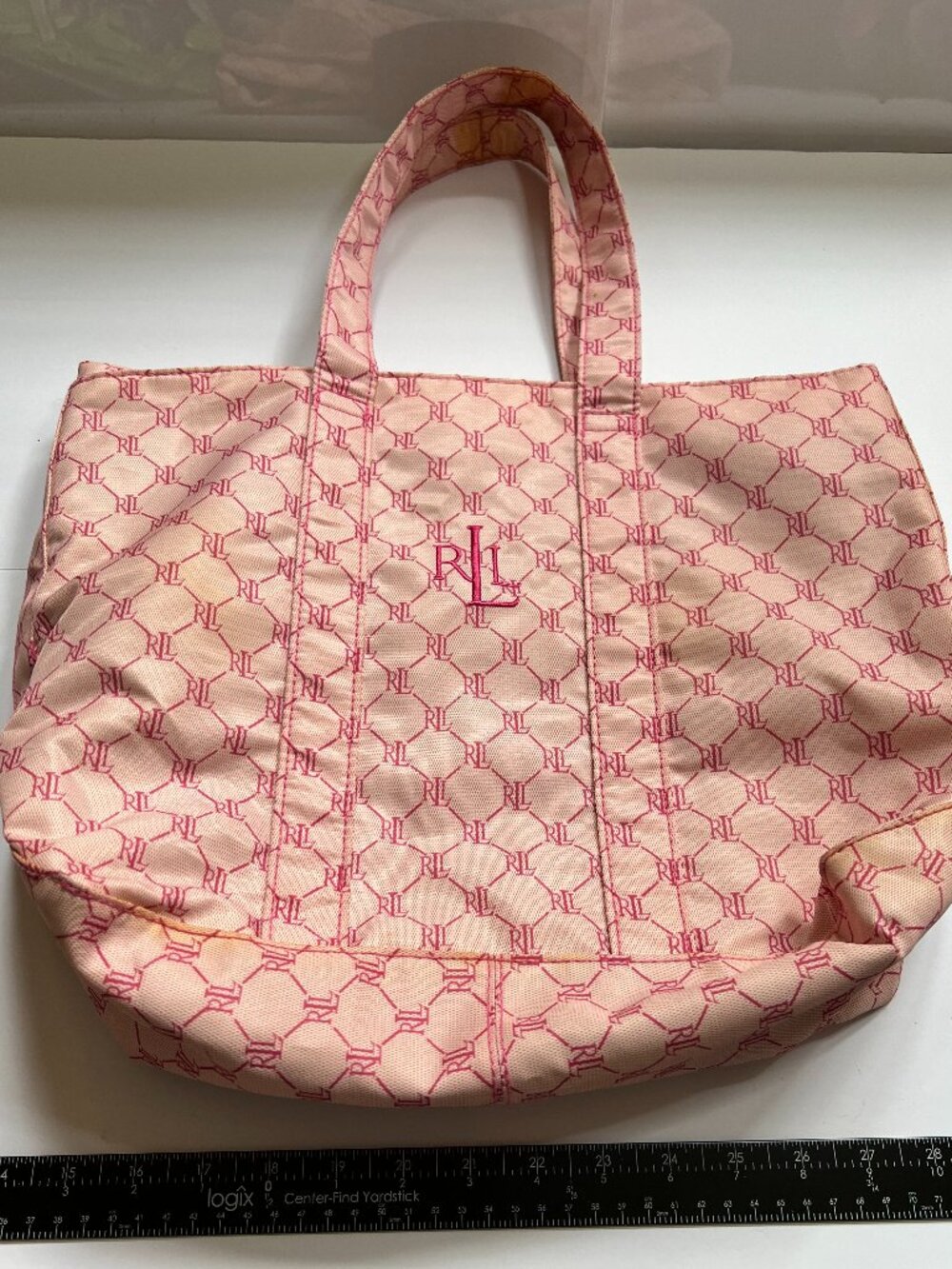 Ralph Lauren Lauren Jacquard Monogram Tote Bag